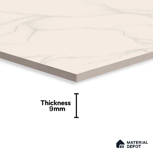 Stone Look Floor Tile TL 09394 | Glossy Finish 2 ft x 2 ft Vitrified Tile - 9 mm | Suitable For Kitchen, Bathroom, Bedroom & Office