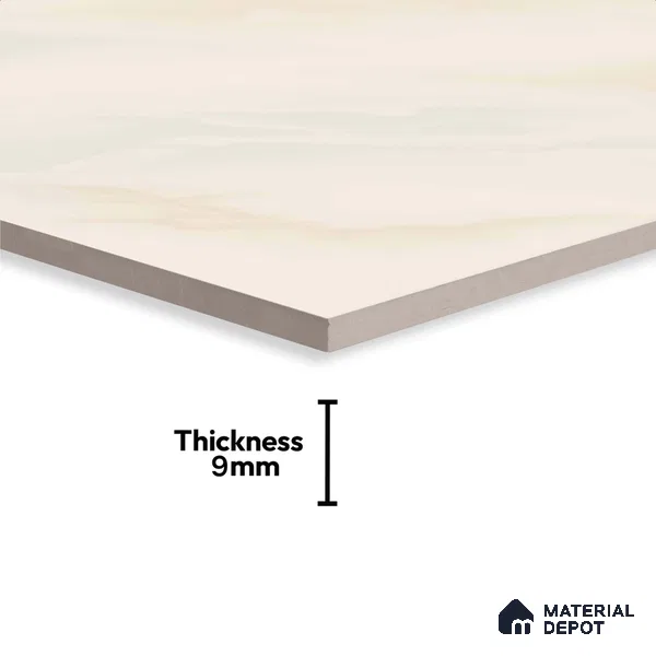 Stone Look Floor Tile TL 09395 | Glossy Finish 2 ft x 2 ft Vitrified Tile - 7 mm | Suitable For Kitchen, Bathroom, Bedroom & Office