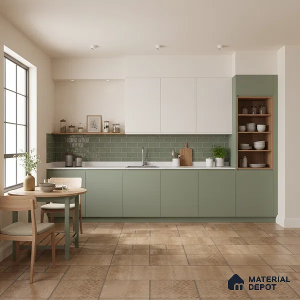 Moroccan Look Floor Tile TL 09397 | Matte Finish 2 ft x 2 ft Vitrified Tile - 12 mm | Suitable For Courtyard, Balcony, Corridor | Please Expect a Slight Variation of Pattern