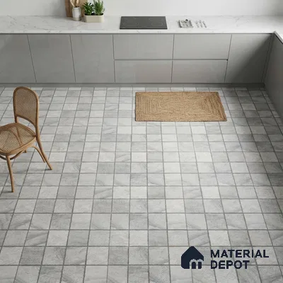 Stone Floor Tile TL 09401 B Frost Stone 2 ft x 2 ft Matte Finish Anti Skid Vitrified Tile - 12 mm | Suitable for Balcony, Terrace & Coutyard