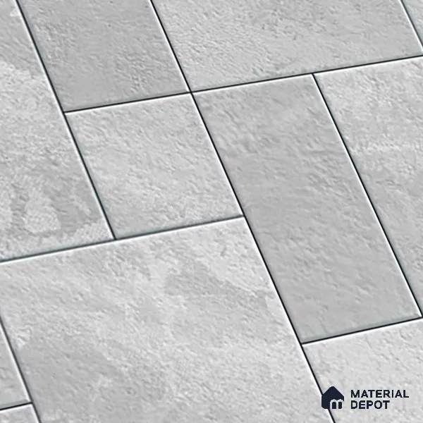 Stone Floor Tile TL 09404 B Mist Quartz 2 ft x 2 ft Matte Finish Anti Skid Vitrified Tile - 12 mm | Suitable for Balcony, Terrace & Coutyard