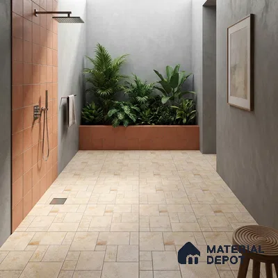 Stone Floor Tile TL 09404 C Canyon Oak 2 ft x 2 ft Matte Finish Anti Skid Vitrified Tile - 12 mm | Suitable for Balcony, Terrace & Coutyard
