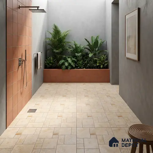 Stone Look Floor Tile TL 09404 C | Matte Finish 2 ft x 2 ft Vitrified Tile - 12 mm | Suitable For Kitchen, Bathroom, Bedroom & Office