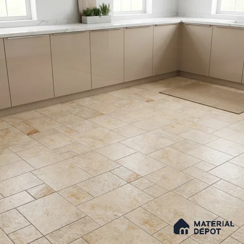 Stone Floor Tile TL 09404 C Canyon Oak 2 ft x 2 ft Matte Finish Anti Skid Vitrified Tile - 12 mm | Suitable for Balcony, Terrace & Coutyard