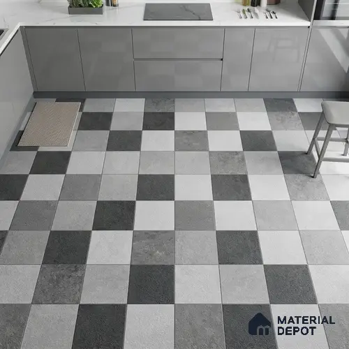 Stone Look Floor Tile TL 09405 | Matte Finish 2 ft x 2 ft Vitrified Tile - 12 mm | Suitable For Kitchen, Bathroom, Bedroom & Office