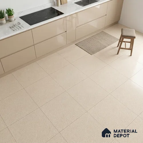Stone Look Floor Tile TL 09408 D | Matte Finish 2 ft x 2 ft Porcelain Tile - 9 mm | Suitable For Kitchen, Bathroom, Bedroom & Office