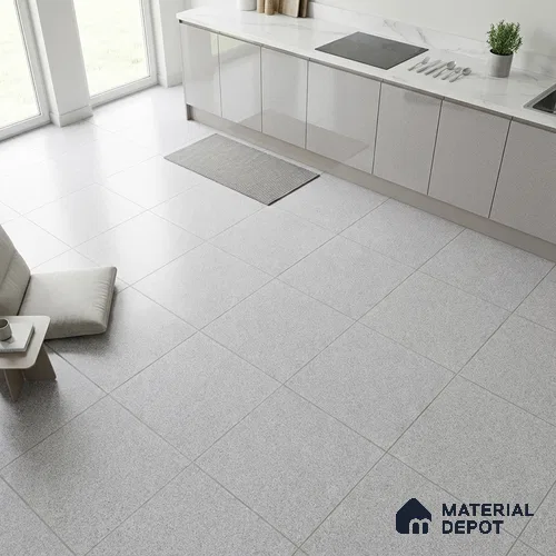 Stone Look Floor Tile TL 09408 E | Matte Finish 2 ft x 2 ft Porcelain Tile - 9 mm | Suitable For Kitchen, Bathroom, Bedroom & Office