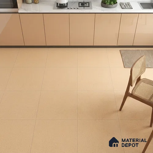 Stone Look Floor Tile TL 09408 | Matte Finish 2 ft x 2 ft Porcelain Tile - 9 mm | Suitable For Kitchen, Bathroom, Bedroom & Office