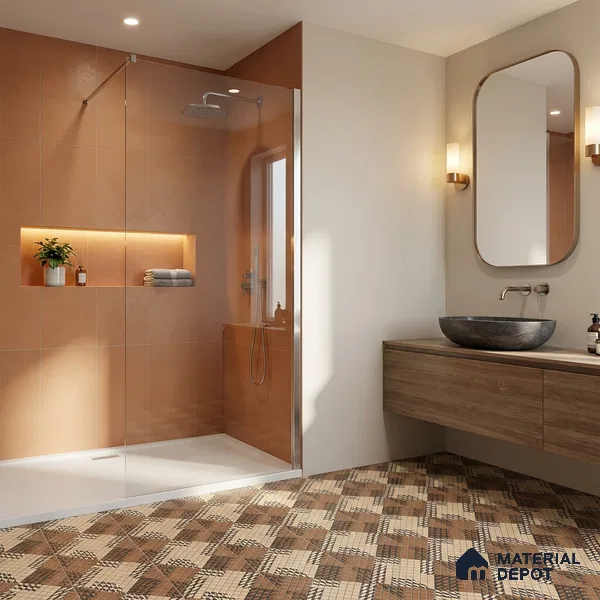 Patterned Floor Tile TL 09418 B | Matte Finish 20 x 20 inch Vitrified Tile - 12 mm | Suitable For Parking, Courtyard, Corridor | Pattern Alignment May Vary | 2-3 mm Spacer is Mandatory