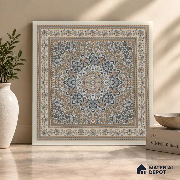 Moroccan Wall & Floor Tile TL 09456 Antiqa Shag 2 ft x 2 ft Fusion Finish Vitrified Tile - 9 mm | 1 Random Design | Suitable For Kitchen, Bedroom, Dining Area | Please Expect a Slight Variation of Pattern
