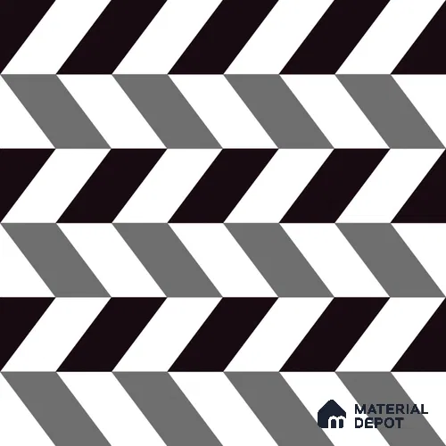 Moroccan Wall & Floor Tile TL 09467 Procal Monochrome 2 ft x 2 ft Matte Finish Vitrified Tile - 9 mm | 1 Random Design | Suitable For Kitchen, Bathroom, Dining Area | Please Expect a Slight Variation of Pattern