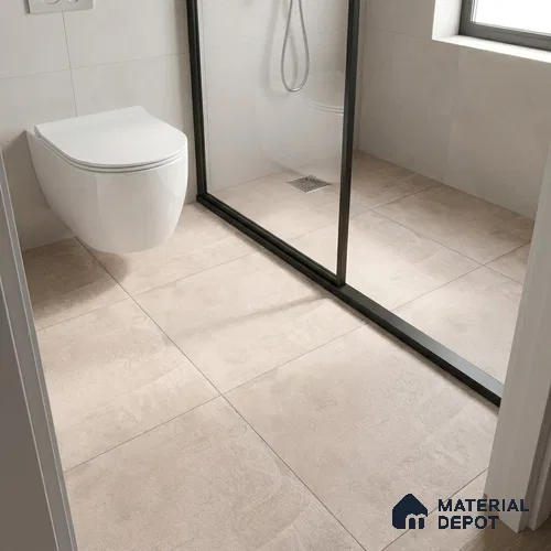 Cement Wall & Floor Tile TL 09473 Soho Crema 2 ft x 2 ft Matte Finish Vitrified Tile - 9 mm | 4 Random Design | Suitable For Living Room, Bedroom, Bathroom