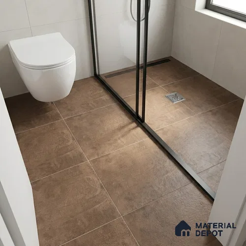 Cement Wall & Floor Tile TL 09473 B Soho Brown 2 ft x 2 ft Matte Finish Vitrified Tile - 9 mm | 4 Random Design | Suitable For Living Room, Bedroom, Bathroom