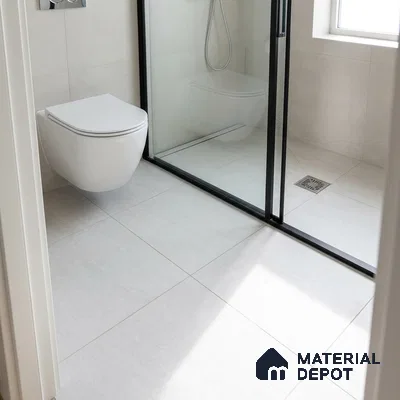 Cement Wall & Floor Tile TL 09475 B Cosmic Bianco 2 ft x 2 ft Matte Finish Vitrified Tile - 9 mm | 5 Random Design | Suitable For Living Room, Bedroom, Bathroom