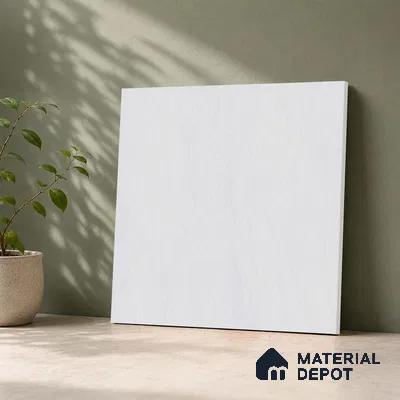 Cement Wall & Floor Tile TL 09475 B Cosmic Bianco 2 ft x 2 ft Matte Finish Vitrified Tile - 9 mm | 5 Random Design | Suitable For Living Room, Bedroom, Bathroom