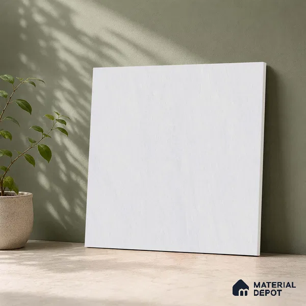 Cement Wall & Floor Tile TL 09475 B Cosmic Bianco 2 ft x 2 ft Matte Finish Vitrified Tile - 9 mm | 5 Random Design | Suitable For Living Room, Bedroom, Bathroom