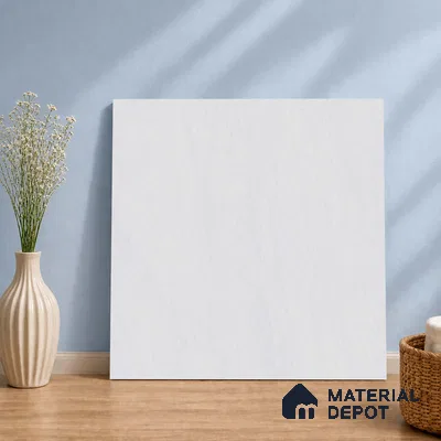 Cement Wall & Floor Tile TL 09475 B Cosmic Bianco 2 ft x 2 ft Matte Finish Vitrified Tile - 9 mm | 5 Random Design | Suitable For Living Room, Bedroom, Bathroom
