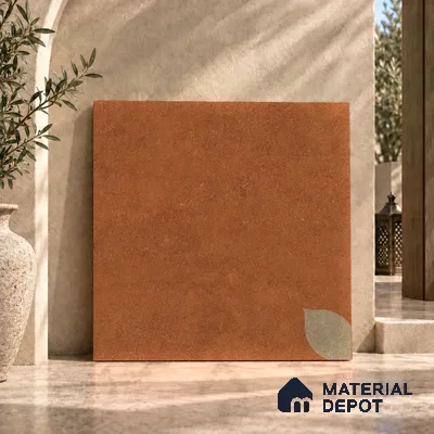 Moroccan Floor Tile TL 09477 Element Cotto 2 ft x 2 ft Matte Finish Vitrified Tile - 9 mm | 1 Random Design | Suitable For Courtyard, Balcony, Corridor | Please Expect a Slight Variation of Pattern
