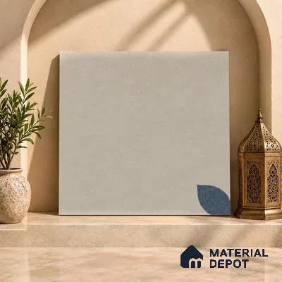 Moroccan Floor Tile TL 09477 B Element Crema 2 ft x 2 ft Matte Finish Vitrified Tile - 9 mm | 1 Random Design | Suitable For Balcony, Bedroom, Dining Area | Please Expect a Slight Variation of Pattern