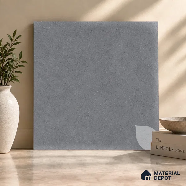 Moroccan Floor Tile TL 09477 C Element Grey 2 ft x 2 ft Matte Finish Vitrified Tile - 9 mm | 1 Random Design | Suitable For Courtyard, Balcony, Corridor | Please Expect a Slight Variation of Pattern