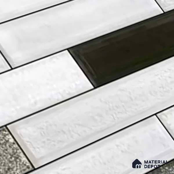 Stacked Stone Look Wall Tile TL 09503 | Matte Finish 18 x 12 inch Ceramic Tile - 7 mm | Suitable For Kitchen, Bathroom, Bedroom & Office