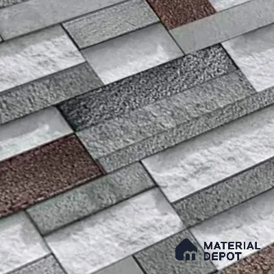 Stacked Stone Look Wall Tile TL 09505 | Matte Finish 18 x 12 inch Ceramic Tile - 7 mm | Suitable For Kitchen, Bathroom, Bedroom & Office