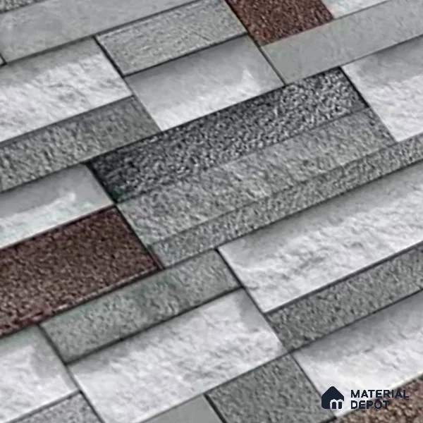 Stacked Stone Look Wall Tile TL 09505 | Matte Finish 18 x 12 inch Ceramic Tile - 7 mm | Suitable For Kitchen, Bathroom, Bedroom & Office