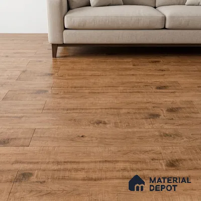 Wood Look Floor Tile TL 09519 | Matte Finish 4 ft x 0.66 ft Vitrified Tile - 9 mm | Suitable For Kitchen, Bathroom, Bedroom & Office | 2-3 mm Spacer is Mandatory