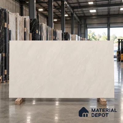 Marble Floor & Wall Tile TL 09626 Calcite Caramel Tech 6 ft x 4 ft Infinia Nutech Finish Vitrified Large Format Tile - 9 mm | 3 Random Design | Suitable For Living Room, Bedroom, Dining Area | Adhesive and Spacers Must be Used During Installation
