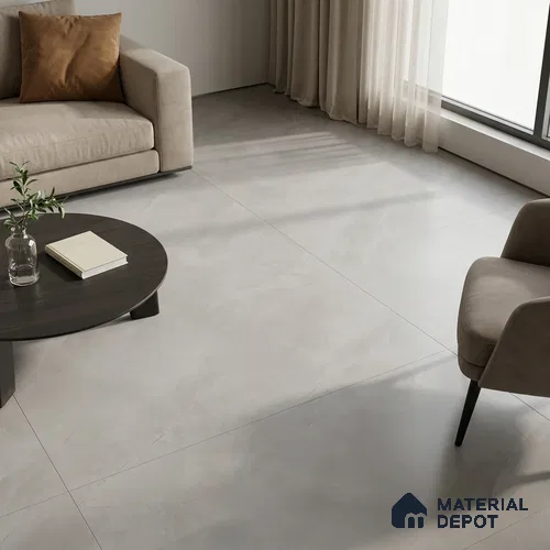 Marble Floor & Wall Tile TL 09627 Versatile Grey Tech 6 ft x 4 ft Infinia Nutech Finish Vitrified Large Format Tile - 9 mm | 3 Random Design | Suitable For Living Room, Bedroom, Dining Area | Adhesive and Spacers Must be Used During Installation