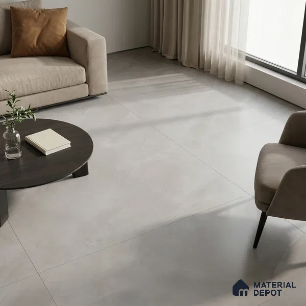 Marble Floor & Wall Tile TL 09627 Versatile Grey Tech 6 ft x 4 ft Infinia Nutech Finish Vitrified Large Format Tile - 9 mm | 3 Random Design | Suitable For Living Room, Bedroom, Dining Area | Adhesive and Spacers Must be Used During Installation