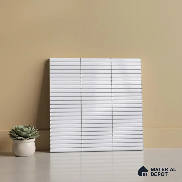 Faux Subway Wall Tile TL 09646 Kitkate 204 12 x 12 inch Ceramic Glossy Finish - 9 mm | Please Expect a Slight Variation of Pattern