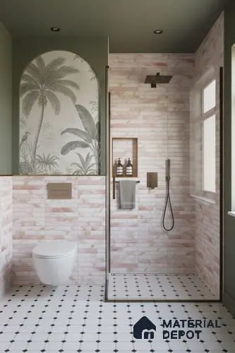 Subway Tile TL 09647 Kitkate 234 12 x 12 inch Ceramic Matte Finish - 9 mm | Please Expect a Slight Variation of Pattern