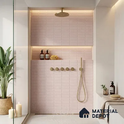 Faux Subway Wall Tile TL 09648 Blash 214 Light 12 x 12 inch Ceramic Matte Finish - 9 mm | Please Expect a Slight Variation of Pattern