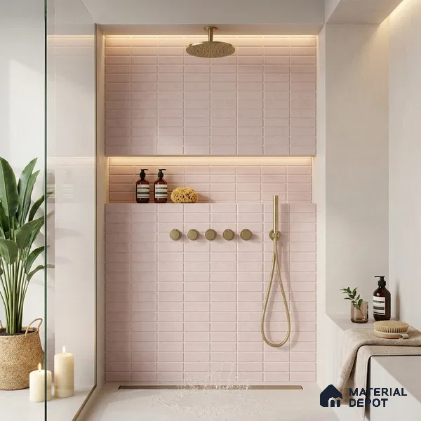 Faux Subway Wall Tile TL 09648 Blash 214 Light 12 x 12 inch Ceramic Matte Finish - 9 mm | Please Expect a Slight Variation of Pattern
