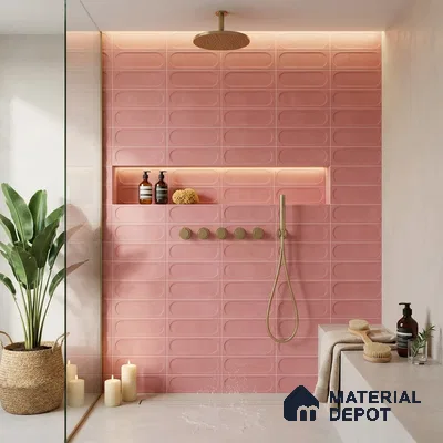 Faux Subway Wall Tile TL 09649 B Capsale 204 Decor 12 x 12 inch Ceramic Matte Finish - 9 mm | Please Expect a Slight Variation of Pattern