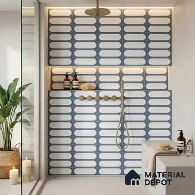 Faux Subway Wall Tile TL 09649 C Capsale 207 Decor 12 x 12 inch Ceramic Matte Finish - 9 mm | Please Expect a Slight Variation of Pattern