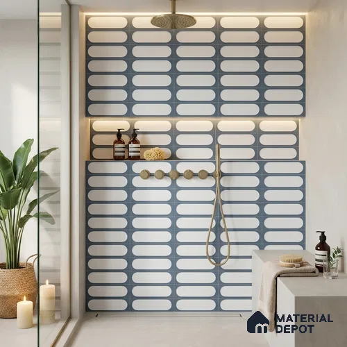 Subway Tile TL 09649 C Capsale 207 Decor 12 x 12 inch Ceramic Matte Finish - 9 mm | Please Expect a Slight Variation of Pattern