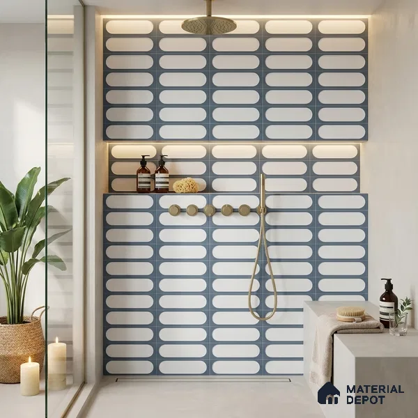 Faux Subway Wall Tile TL 09649 C Capsale 207 Decor 12 x 12 inch Ceramic Matte Finish - 9 mm | Please Expect a Slight Variation of Pattern