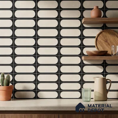 Subway Tile TL 09649 D Capsale 210 Decor 12 x 12 inch Ceramic Matte Finish - 9 mm | Please Expect a Slight Variation of Pattern