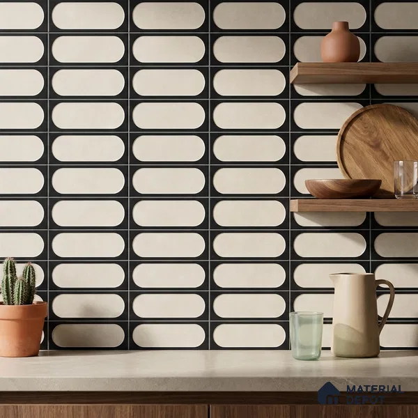 Subway Tile TL 09649 D Capsale 210 Decor 12 x 12 inch Ceramic Matte Finish - 9 mm | Please Expect a Slight Variation of Pattern
