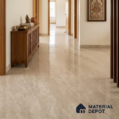 Stone Look Tile TL 09701 6 ft x 4 ft Glossy Finish Vitrified Tile - 9 mm | Adhesive and Spacers Must be Used During Installation