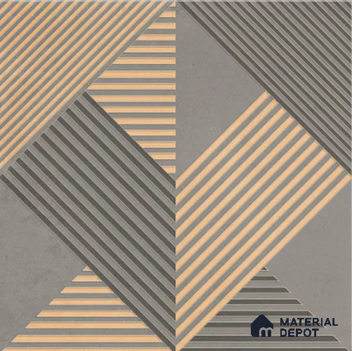 Patterned Floor & Wall Tile TL 09718 Decor 09 2 ft x 2 ft Carving Matte Finish Vitrified Tile - 9 mm | 1 Random Design | Suitable for Living Room, Bedroom & Bathroom | Please Expect a Slight Variation of Pattern