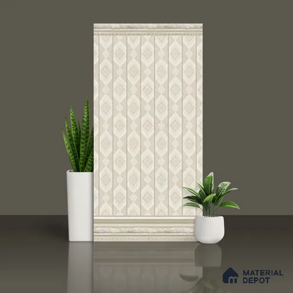 Patterned Look Wall Tile TL 09727 C 4 ft x 2 ft Vitrified Matte Finish - 9 mm