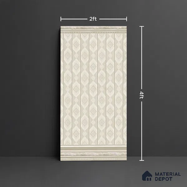 Patterned Look Wall Tile TL 09727 C 4 ft x 2 ft Vitrified Matte Finish - 9 mm