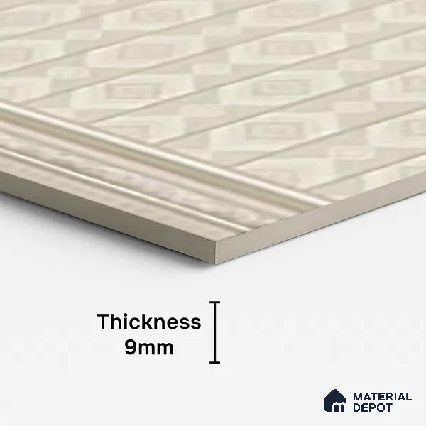 Patterned Look Wall Tile TL 09727 C 4 ft x 2 ft Vitrified Matte Finish - 9 mm