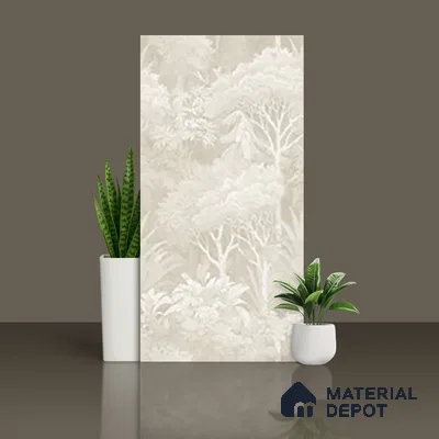 Tropical Wall Tile TL 09727 D  4 ft x 2 ft Vitrified Matte Finish - 9 mm | Suitable for Bathroom, Accent/Feature Wall, Foyer