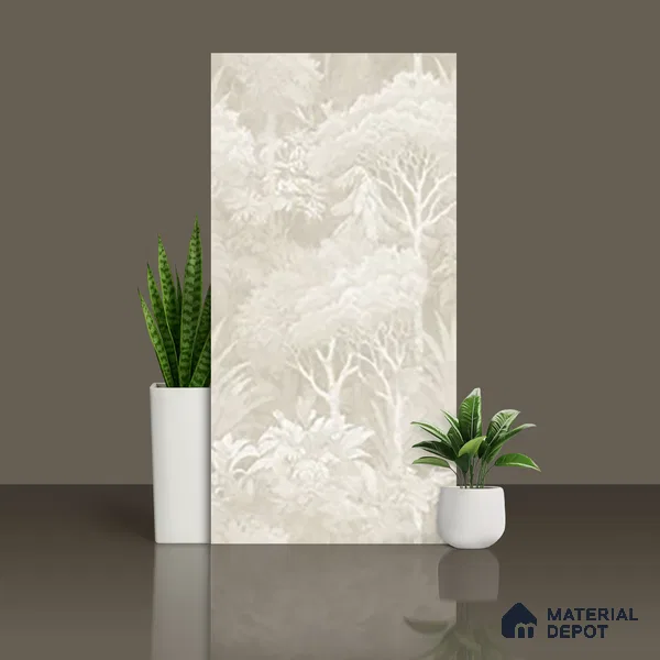 Tropical Wall Tile TL 09727 D 4 ft x 2 ft Vitrified Matte Finish - 9 mm | Suitable for Bathroom, Accent/Feature Wall, Foyer