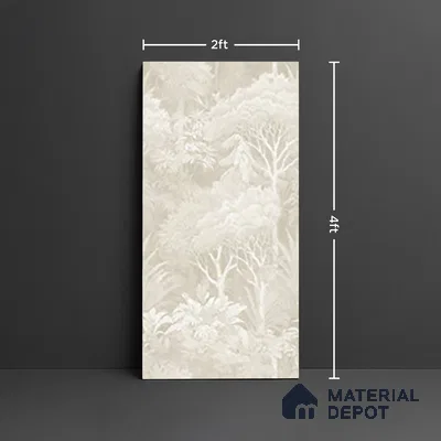 Tropical Wall Tile TL 09727 D  4 ft x 2 ft Vitrified Matte Finish - 9 mm | Suitable for Bathroom, Accent/Feature Wall, Foyer