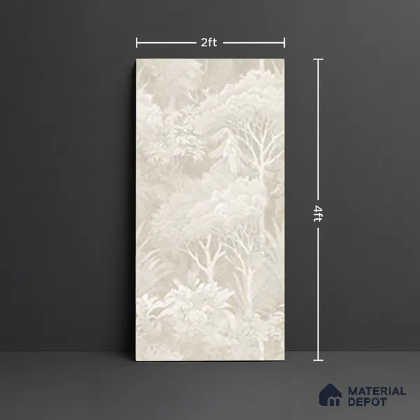 Tropical Wall Tile TL 09727 D 4 ft x 2 ft Vitrified Matte Finish - 9 mm | Suitable for Bathroom, Accent/Feature Wall, Foyer